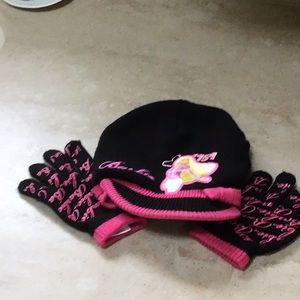 Barbie hat and gloves